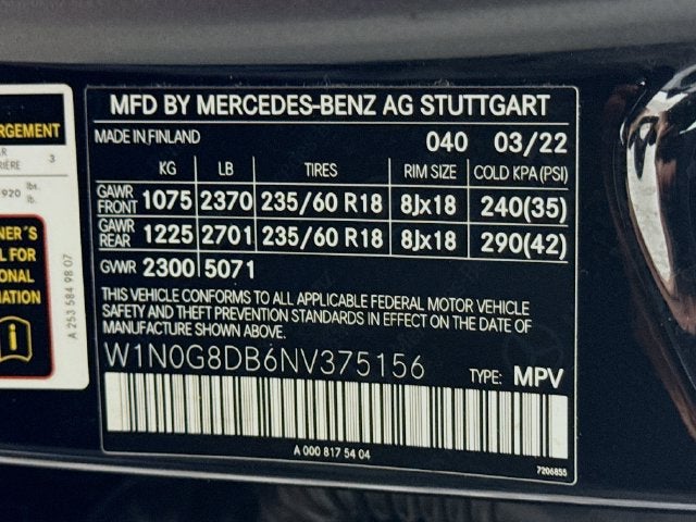 2022 Mercedes-Benz GLC GLC 300