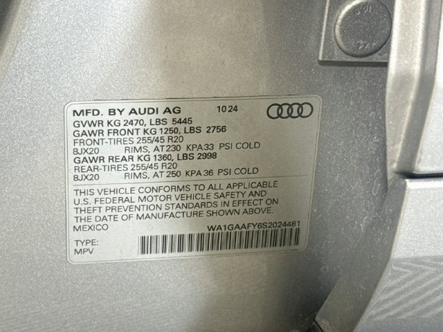 2025 Audi Q5 45 S line Premium quattro