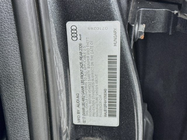 2017 Audi S3 2.0T Premium Plus quattro