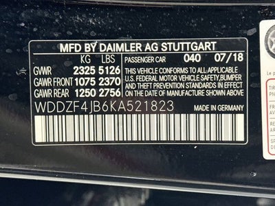 2019 Mercedes-Benz E-Class E 300