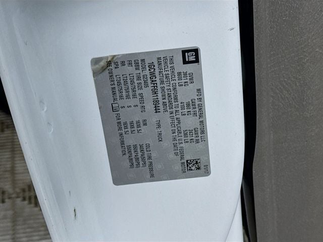 2017 Chevrolet Express 2500 Work Van Cargo