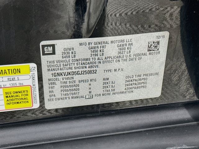 2016 Chevrolet Traverse LTZ