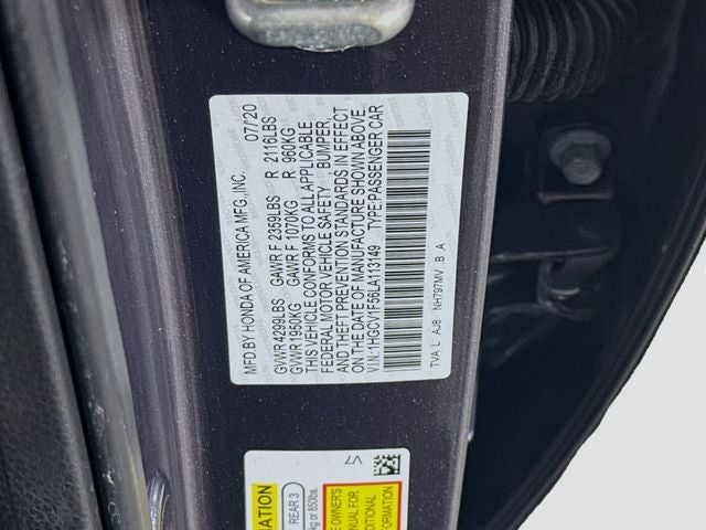 2020 Honda Accord EX-L