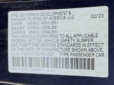 2023 Honda Accord EX