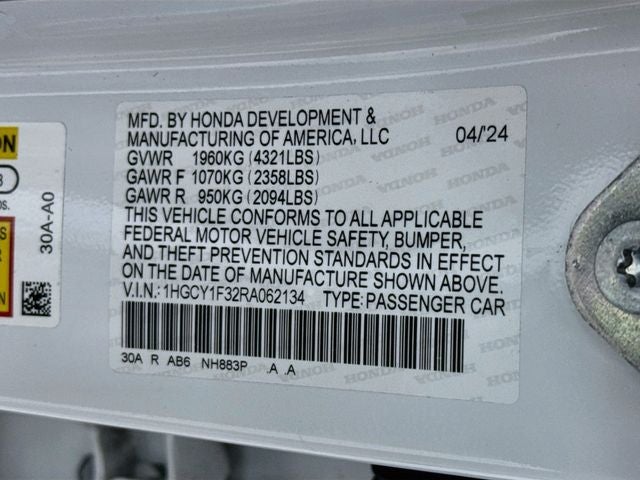 2024 Honda Accord EX
