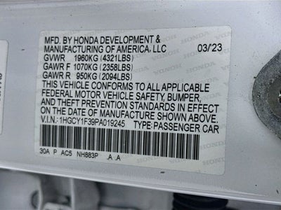 2023 Honda Accord EX