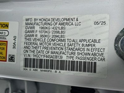 2025 Honda Accord SE