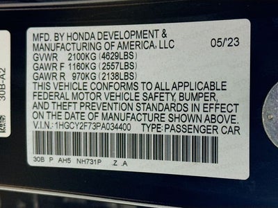 2023 Honda Accord Hybrid Sport-L