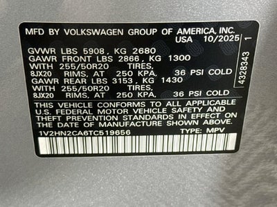 2026 Volkswagen Atlas SE w/Technology