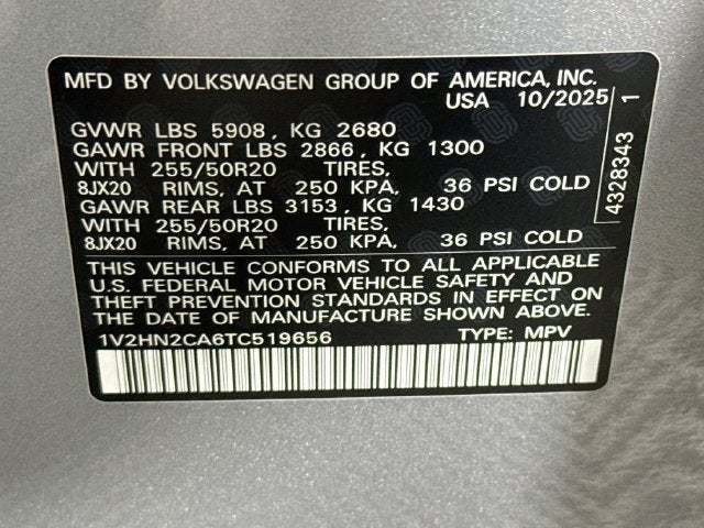 2026 Volkswagen Atlas SE w/Technology