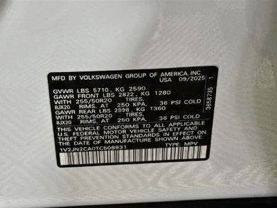 2026 Volkswagen Atlas 2.0T SE w/Technology
