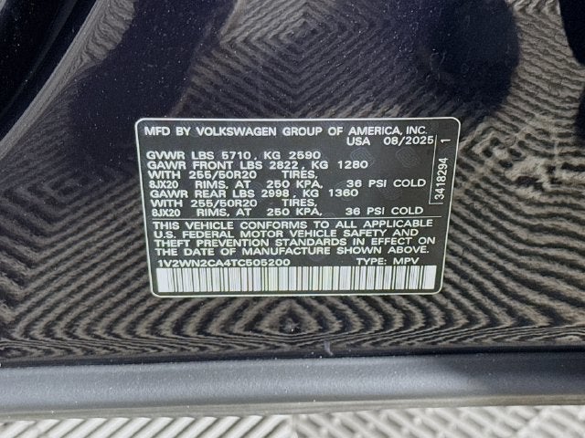 2026 Volkswagen Atlas 2.0T SE w/Technology