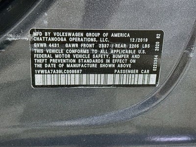 2020 Volkswagen Passat 2.0T SE