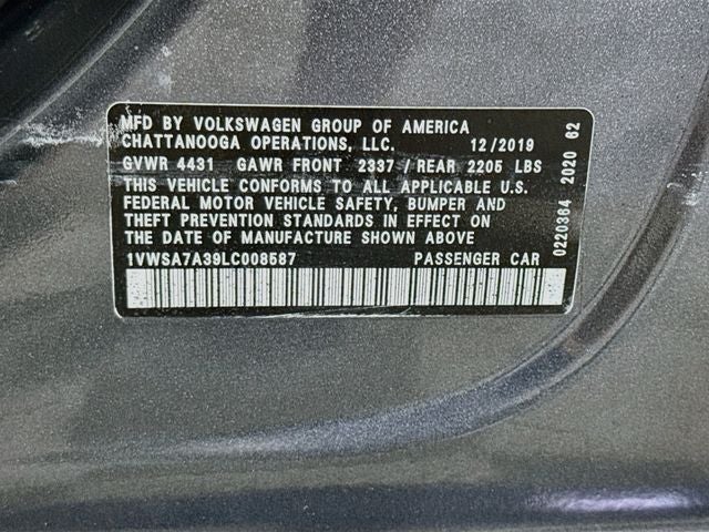 2020 Volkswagen Passat 2.0T SE