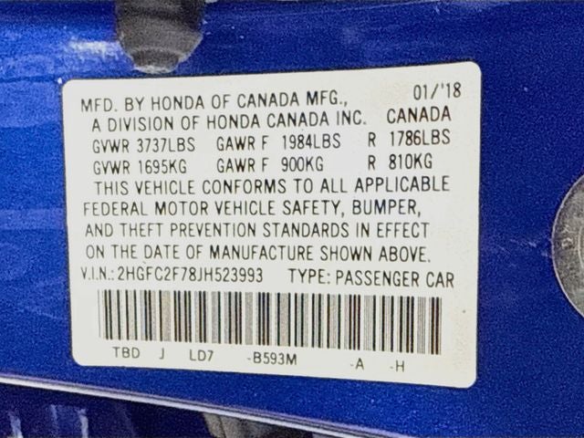 2018 Honda Civic EX