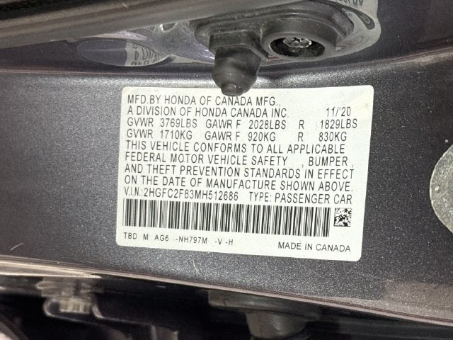 2021 Honda Civic Sport