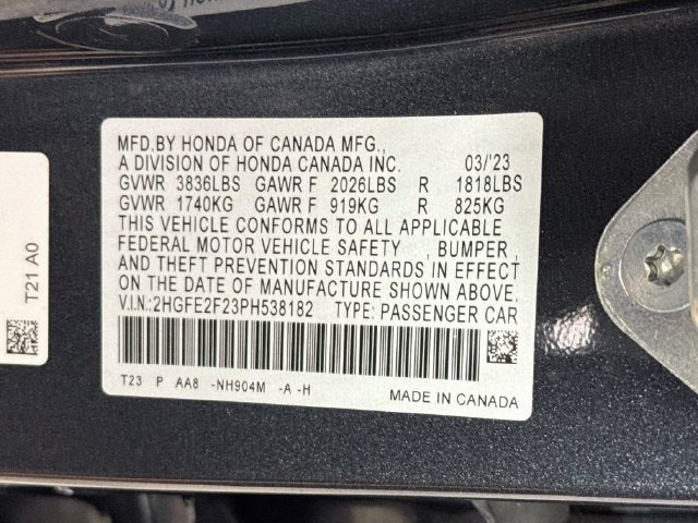 2023 Honda Civic LX