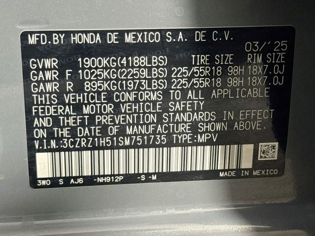2025 Honda HR-V Sport
