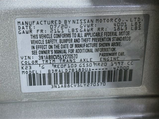 2020 Nissan Sentra SV