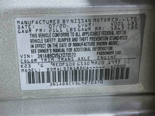 2020 Nissan Sentra SV