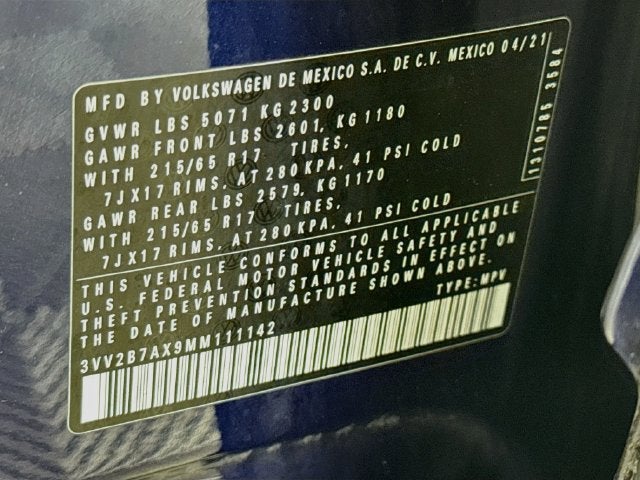 2021 Volkswagen Tiguan 2.0T SE