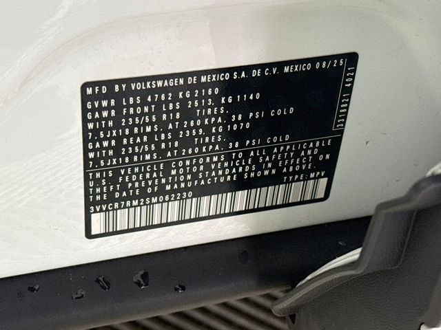 2025 Volkswagen Tiguan 2.0T S