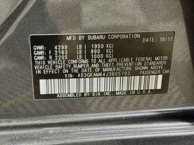 2018 Subaru Impreza 2.0i Sport
