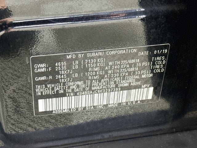2019 Subaru Outback 2.5i Limited