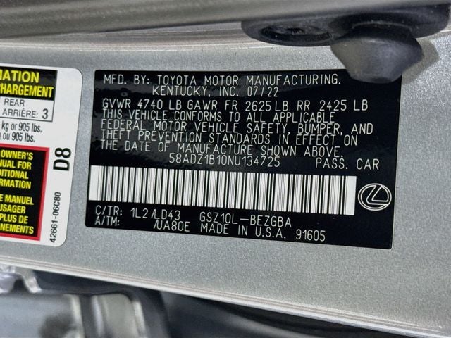 2022 Lexus ES 350