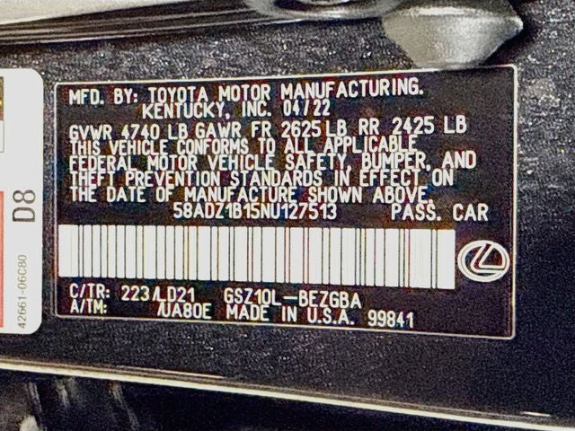 2022 Lexus ES 350