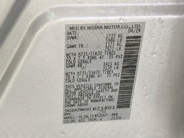 2019 Nissan Pathfinder Platinum