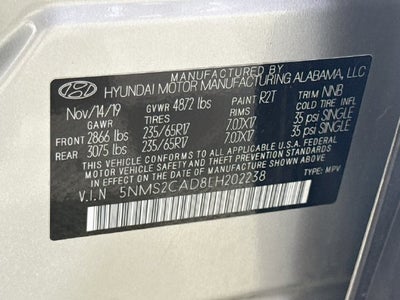 2020 Hyundai Santa Fe SE