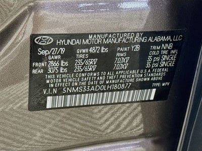 2020 Hyundai Santa Fe SEL
