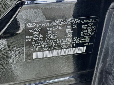 2021 Hyundai Santa Fe Calligraphy