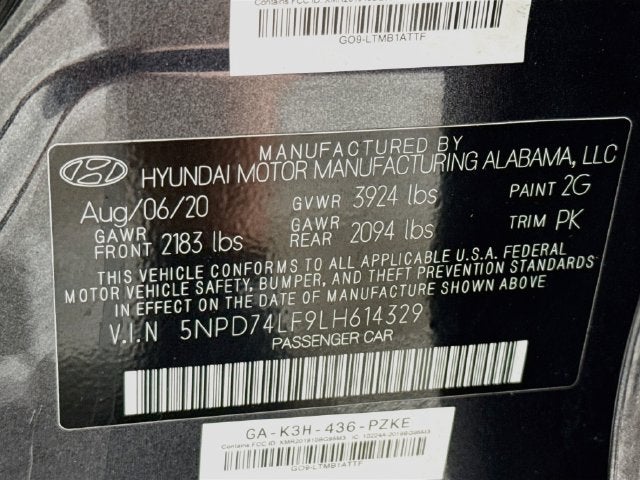 2020 Hyundai Elantra SE