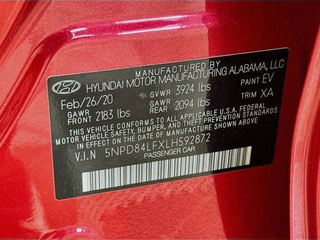 2020 Hyundai Elantra Value Edition