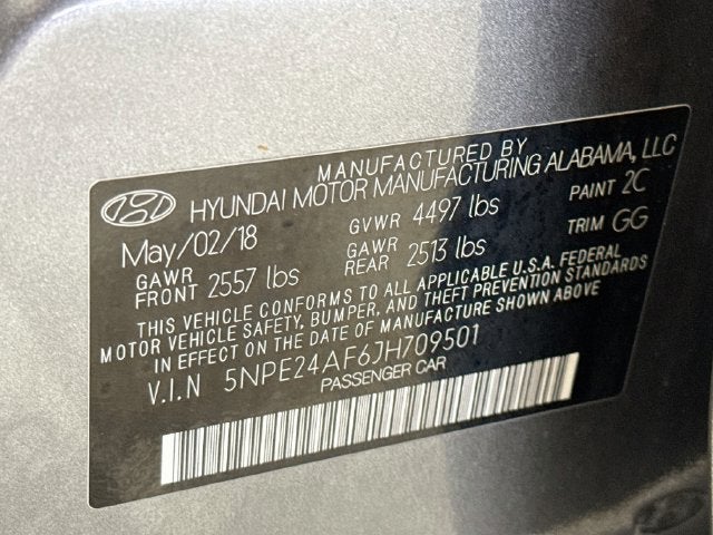 2018 Hyundai Sonata SE