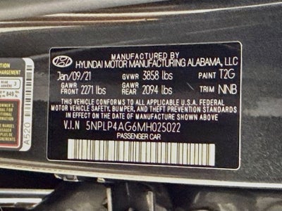 2021 Hyundai Elantra Limited