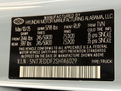 2025 Hyundai Santa Cruz Limited