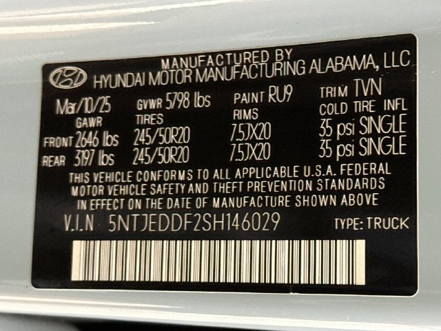 2025 Hyundai Santa Cruz Limited