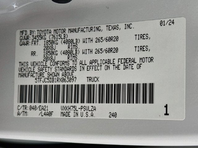 2024 Toyota Tundra Hybrid Limited