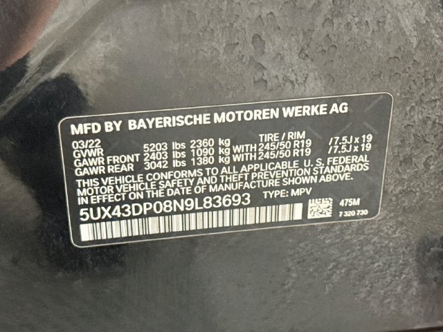 2022 BMW X3 sDrive30i
