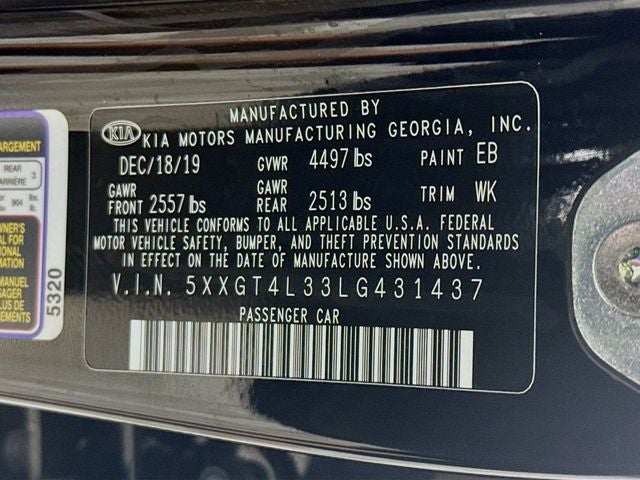 2020 Kia Optima S