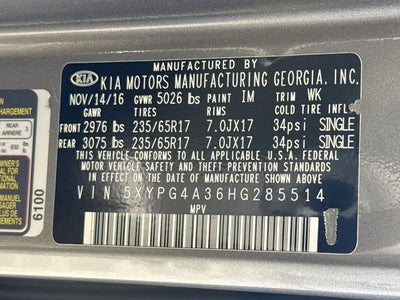 2017 Kia Sorento LX