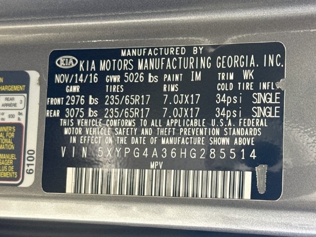2017 Kia Sorento LX
