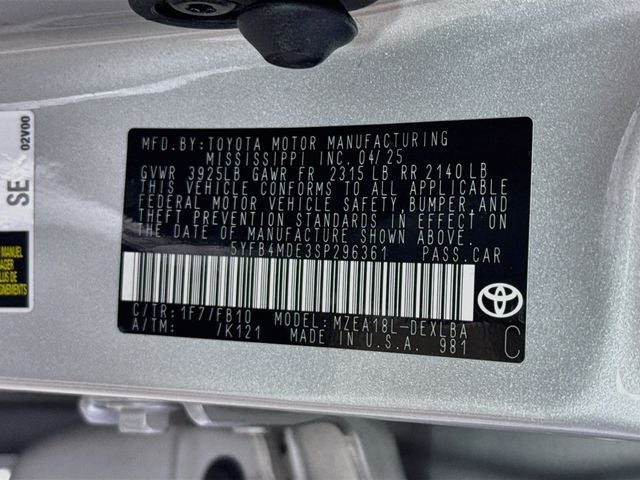 2025 Toyota Corolla LE