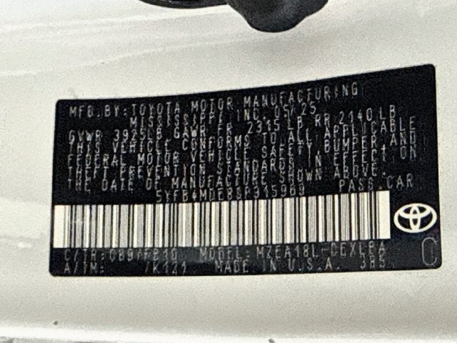 2025 Toyota Corolla LE
