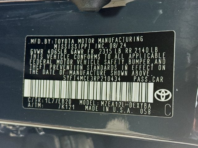 2024 Toyota Corolla XSE