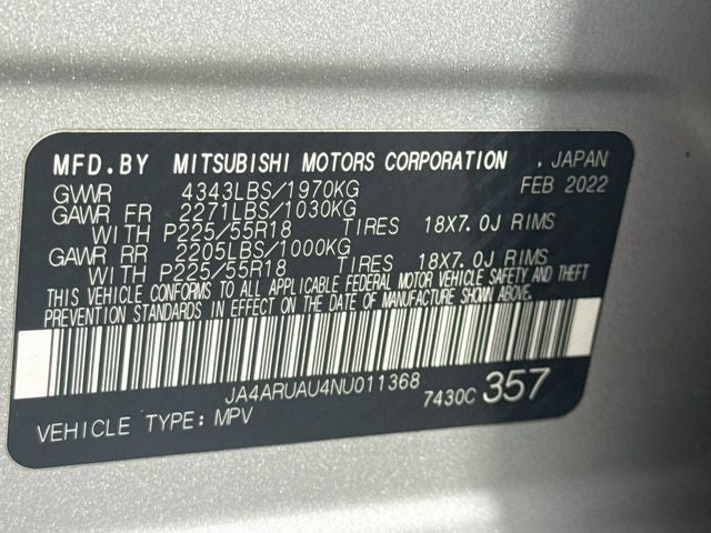 2022 Mitsubishi Outlander Sport 2.0 SE
