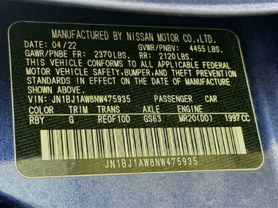 2022 Nissan Rogue Sport S